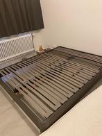 Bed, Ophalen, Gebruikt, Bruin, Tweepersoons