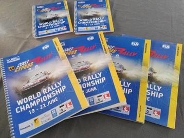 WRC Chypre Rally 2003 roadbooks cartes programme guide du ra