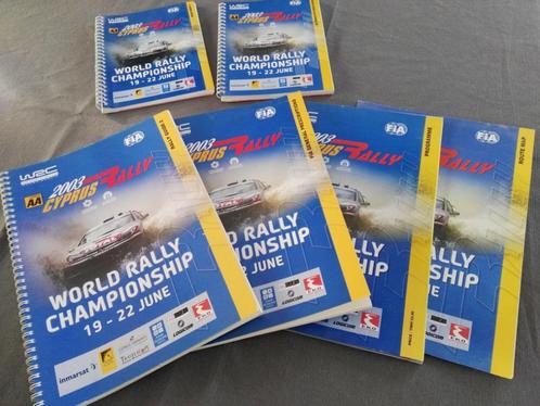 wrc cyprus rally 2003 road books maps programme rally guide, Verzamelen, Automerken, Motoren en Formule 1, Zo goed als nieuw, Auto's