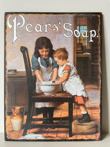 Metalen reclamebord Pears Soap 25 x 33 cm beschikbaar voor biedingen