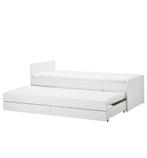 IKEA bed met logeerbed en 2 lades, Huis en Inrichting, Slaapkamer | Bedden, Ophalen, 90 cm, Eenpersoons, Wit