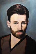 Portret van Captain America, olieverfschilderij van Joky Kam, Antiek en Kunst, Kunst | Schilderijen | Modern, Ophalen