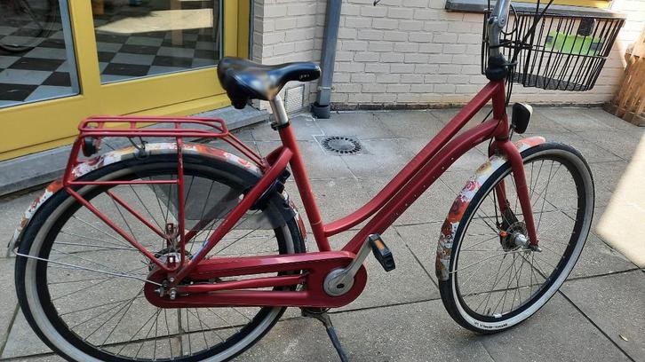 Moederfiets cortina roots, Fietsen en Brommers, Fietsen | Dames | Moederfietsen, Gebruikt, Overige merken, Dubbele standaard, Mandje