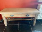 Eiken salontafel met twee lades, Ophalen, Zo goed als nieuw, Eikenhout
