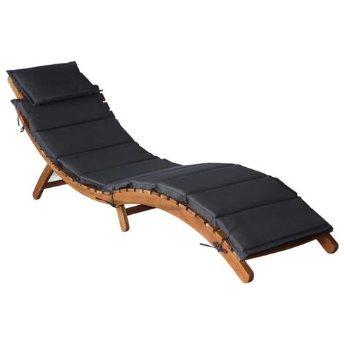 Bain de soleil avec coussin,, gris foncé, Jardin & Terrasse, Accessoires mobilier de jardin, Neuf, Enlèvement ou Envoi