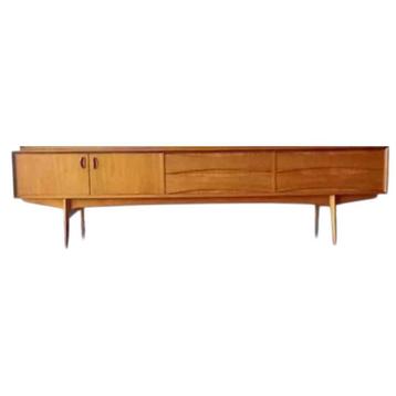 Dressoir Lowboard Vintage Oswald Vermaercke V-form 1960's  beschikbaar voor biedingen