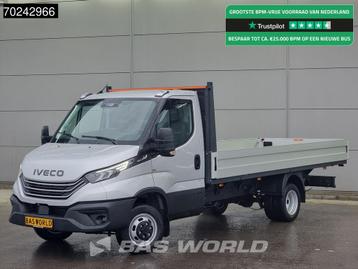 Iveco Daily 35C18 3.0 180PK Nwe model 2025 Open laadbak Navi, Auto's, Automaat, Stof, Euro 6, 4 cilinders