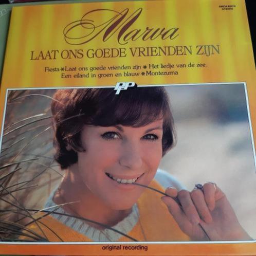 Marva - Laat ons goede vrienden zijn, Cd's en Dvd's, Vinyl | Nederlandstalig, Zo goed als nieuw, Levenslied of Smartlap, 12 inch