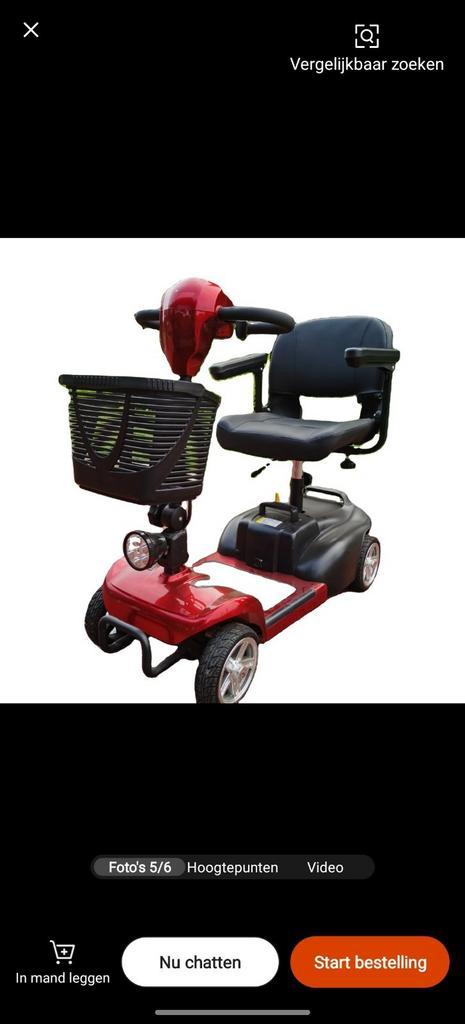 Scootmobiel scooter (nieuw), Diversen, Brommobielen en Scootmobielen, Zo goed als nieuw, Ophalen