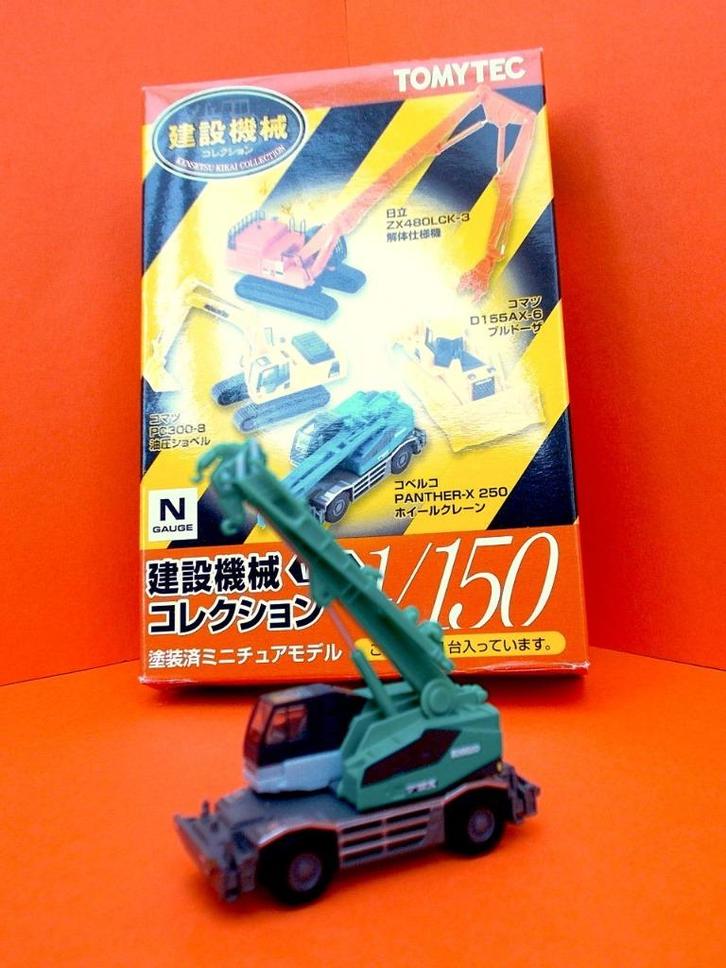 Kobelco Panther X 250 wielkraan - TOMYTEC, Hobby en Vrije tijd, Modeltreinen | N-Spoor, Zo goed als nieuw, Overige typen, Gelijkstroom of Wisselstroom