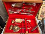 Ensemble coffret ustensiles boisson cocktail barman barmaid, Antiquités & Art