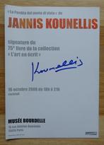 Jannis Kounellis 2008 signed invitation, Livres, Utilisé, Enlèvement ou Envoi