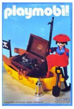 Playmobil: vintage set 3570__piraat met roeiboot., Ensemble complet, Utilisé, Enlèvement ou Envoi