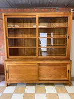 Teak vitrinekast, Huis en Inrichting, Kasten | Vitrinekasten, Ophalen of Verzenden, Zo goed als nieuw, Teakhout