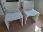 6 stoffen eetkamerstoelen - beige, Huis en Inrichting, Stoelen, Ophalen, Gebruikt