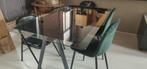 Ikea 1987 Vintage Glazen tafelblad, zwart, 170*95cm, Huis en Inrichting, Ophalen, Gebruikt, 50 tot 100 cm, Glas