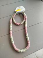 2-delig setje/ collier surfer/ surf ketting, Handtassen en Accessoires, Kettingen, Overige materialen, Verstelbaar, Bruin, Nieuw