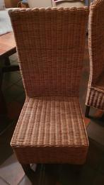 Rieten stoelen gratis.  6 stuks., Ophalen of Verzenden, Zo goed als nieuw