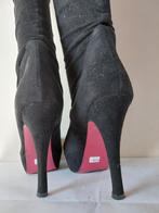 855B* GAEL BERRY - sexy zwarte dijhoge laarzen (p 40), Gedragen, Hoge laarzen, Zwart, Verzenden