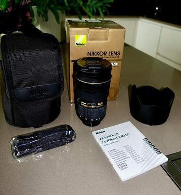 Nikon 24-70mm 2,8 als nieuw beschikbaar voor biedingen