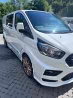 ford transit custom msrt dubbele cabine, Auto's, Ford, Euro 5, 1995 cc, Zwart, 4 cilinders