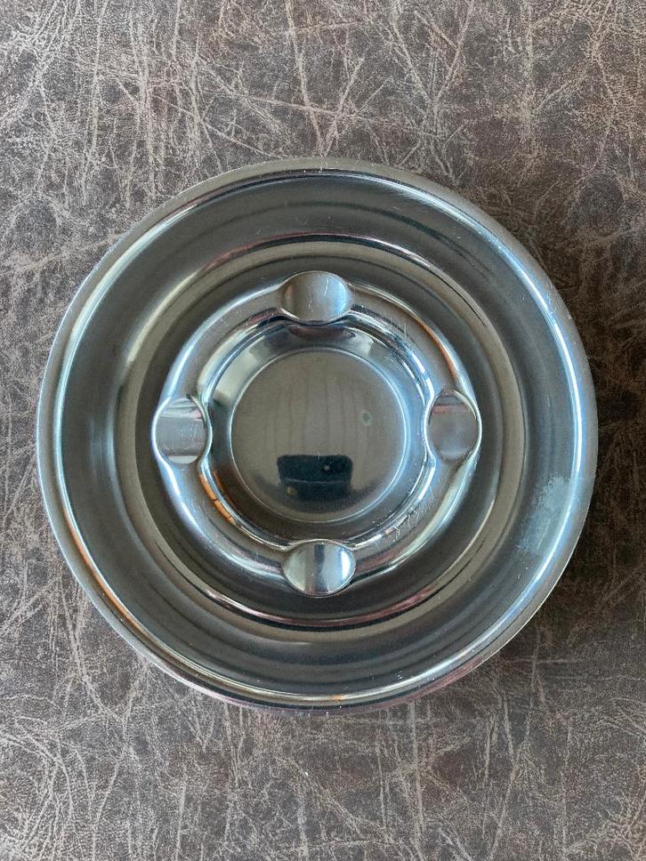 Asbak - RVS, Huis en Inrichting, Woonaccessoires | Overige, Gebruikt, Ophalen of Verzenden