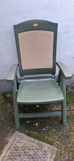 4 tuinstoelen + kussen, Tuin en Terras, Tuinstoelen, Ophalen, Gebruikt, Plastic, Verstelbaar