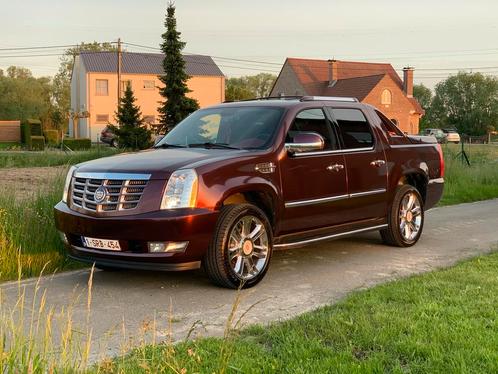Escalade EXT bordeaux, Auto's, Cadillac, Particulier, Escalade, 4x4, ABS, Achteruitrijcamera, Airbags, Airconditioning, Alarm