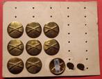 9 collars patches de l’infanterie US sur carton d’origine., Collections, Objets militaires | Seconde Guerre mondiale, Emblème ou Badge
