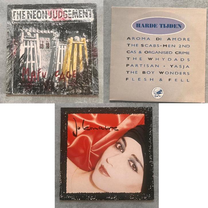 Neon Judgement / Harde tijden / Jo Lemaire - 3x LP Vinyl, CD & DVD, Vinyles | Pop, Comme neuf, 1980 à 2000, 12 pouces, Enlèvement ou Envoi