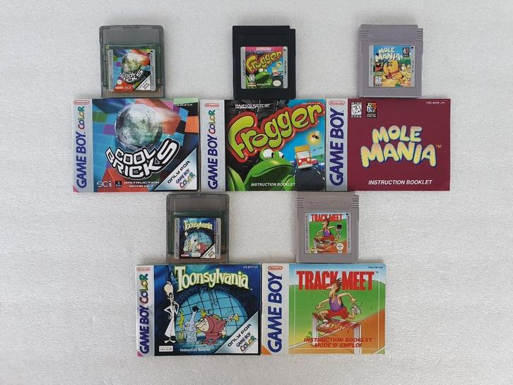 Nintendo GB + GBC cartridges met handleiding, Games en Spelcomputers, Games | Nintendo Game Boy, Gebruikt, Ophalen of Verzenden