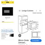 Four à micro-ondes, Electroménager, Encastré, Enlèvement, Micro-ondes, Neuf