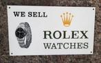 We sell Rolex emaillen reclame bord verzamel decoratie, Ophalen of Verzenden, Gebruikt, Reclamebord