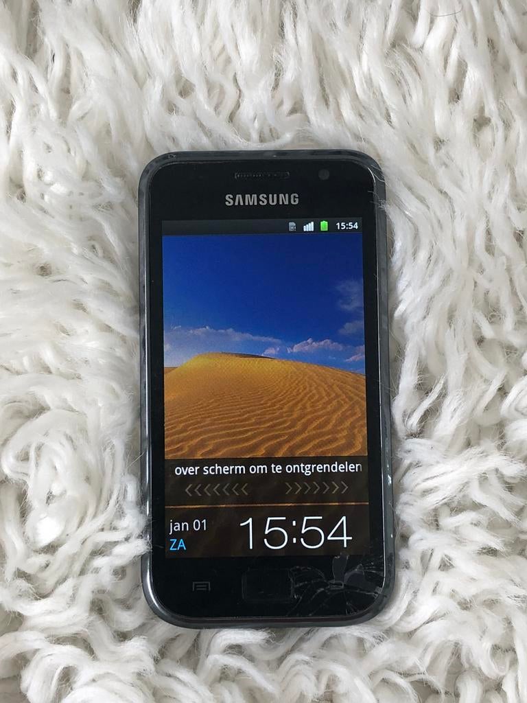 Samsung Galaxy GT-19000 16GB Inclusief Lader.., Gebruikt, Zwart, Touchscreen, 3 tot 6 megapixel