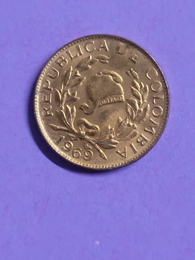 pièce monnaie Colombie 1 centivo 1969, Verzenden, Zuid-Amerika, Losse munt