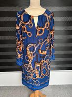 Blauw gouden dames jurk K-Design maat L, Kleding | Dames, K-design, Blauw, Maat 42/44 (L), Ophalen of Verzenden