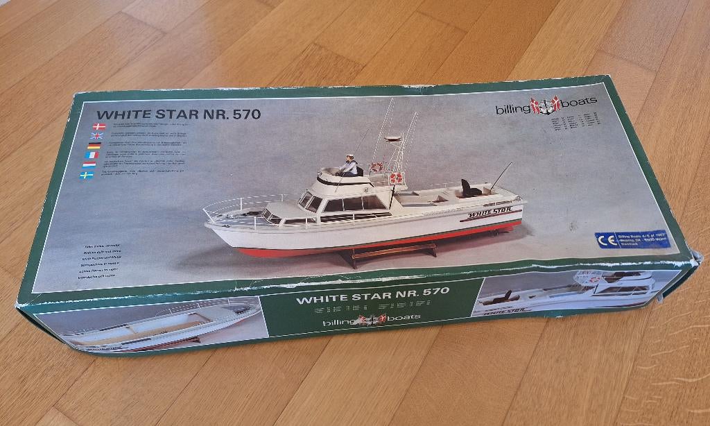 Modelbouwset - Boot White Star nr. 570 Billing Boats + motor, Hobby en Vrije tijd, Ophalen, Nieuw, Groter dan 1:32, Overige merken