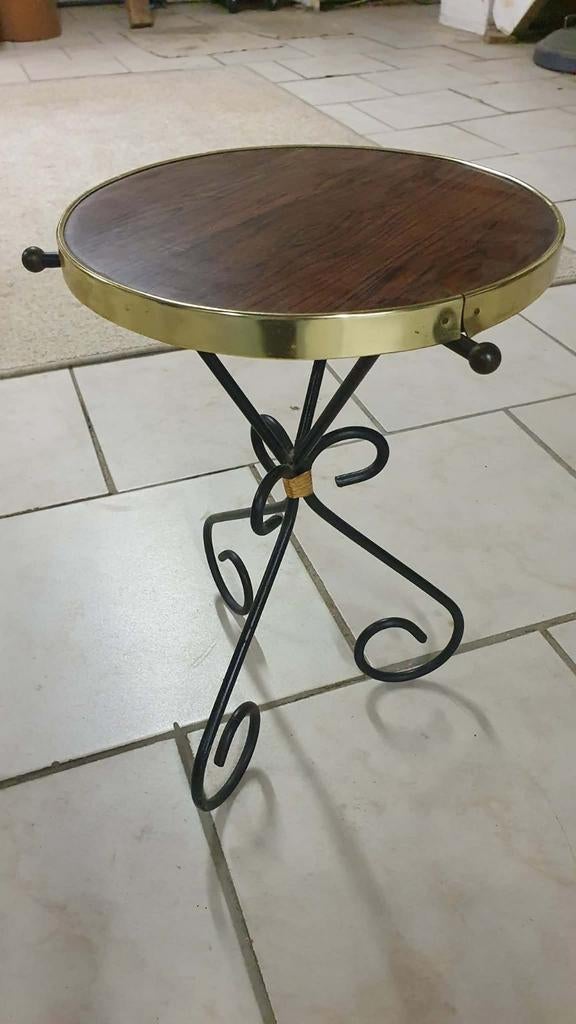 Petite table ronde en fer forgé, Maison & Meubles, Enlèvement