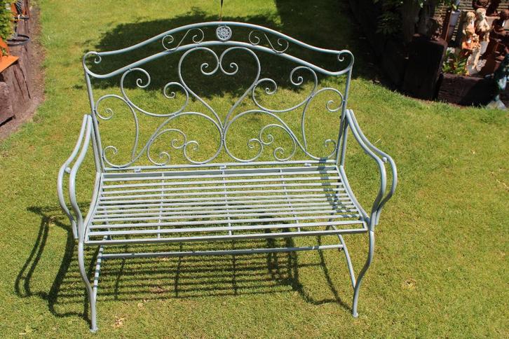 metalen tuinbank in kleuren..., Tuin en Terras, Tuinmeubel-accessoires, Nieuw, Ophalen