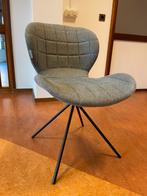 Chaises (tissu gris avec pieds noirs), Gris, Modern vintage, industrial, Enlèvement, Tissus