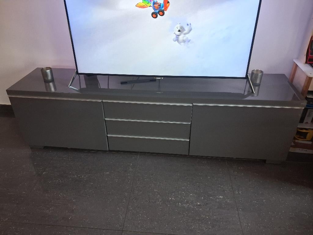 Meuble TV Ikea Gris, Maison & Meubles, 25 à 50 cm, Moins de 100 cm, 150 à 200 cm, Enlèvement