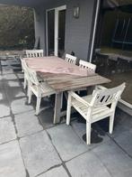 TABLE À MANGER ET CHAISES, Enlèvement, Utilisé, Autres essences de bois