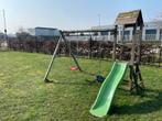 Kleuter speeltuig met twee schommels en schuifaf., Ophalen, Gebruikt