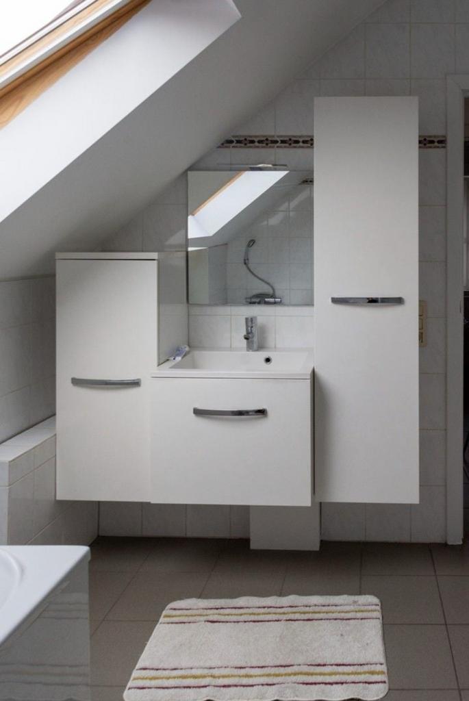 Modern badkamermeubel set – wit (3-delig) – goede staat, Huis en Inrichting, Badkamer | Badkamermeubels, Gebruikt, Wasbak of Wastafel