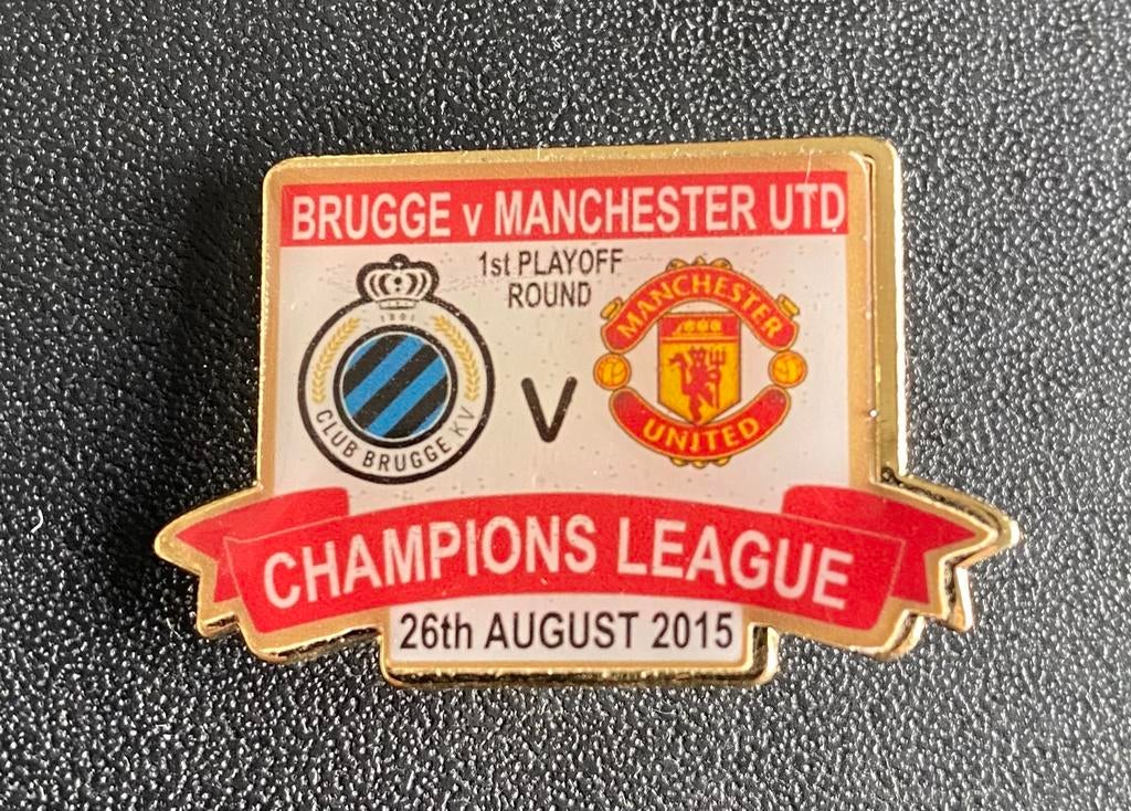Pin 2015 Manu Manchester United Club Bruges, Collections, Enlèvement ou Envoi, Comme neuf