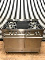 Luxe Boretti RVS 5 pits met dubbele oven 100 cm, Enlèvement ou Envoi, Comme neuf