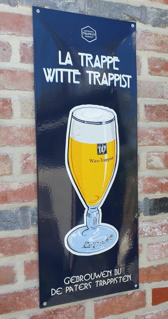 La trappe emaille bord trappist, Ophalen of Verzenden, La Trappe