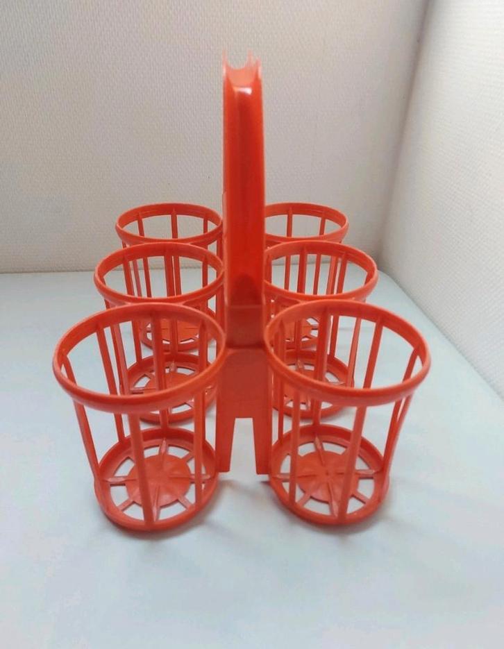 Retro flessenhouder / flessenrek, Antiek en Kunst, Curiosa en Brocante, Ophalen