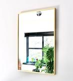 Vintage messing seventies spiegel, Enlèvement, Rectangulaire