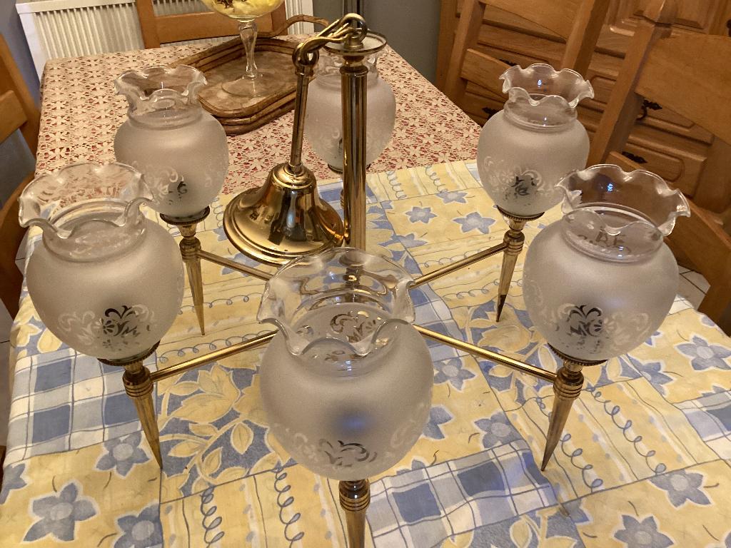 Lustre, Enlèvement, Utilisé, Métal